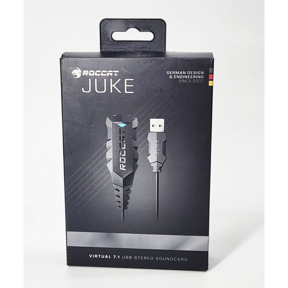 ROCCAT Other - ROCCAT Juke Virtual 7.1 USB Stereo Soundcard Headset Adapter ROC-14-111-AM New